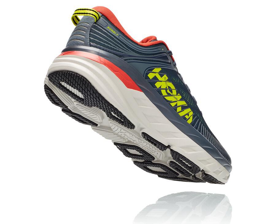 Hoka One One Bondi 7 Löparskor Herr - Marinblå - GVJZU-9768